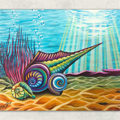 sea shell original oil painting